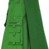 New Stylish Men Green Fashion Kilt