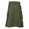 Olive Green Heavy Cotton Utility Wilderness Kilt2