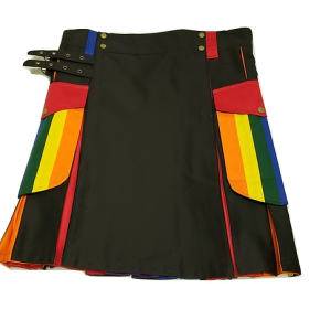 Rainbow Kilt, Gay Pride Rainbow Utility Kilt-Scottish Kilt