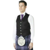 Scottish Barathea Wool Prince Charlie Kilt Jacket With & 5 Button Waistcoat2