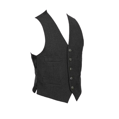 Scottish Tweed Crail Argyle Kilt Jacket With Vest – Gray 100% Tweed Wool1