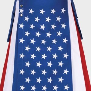 US American Flag Hybrid Utility Kilt Modern Design