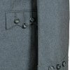Vogue Wears Scottish 100 Wool Light Grey Argyll Argyle Kilt Jacket & Waistcoat Vest Scottish Wedding Jacket2