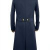 WW2 Army German M32 Navy Blue Wool General Greatcoat Repro Army Trench Coat2