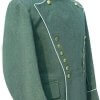 WWI German Empire white pipped Officer Flied Green Tunic Jacket High Quality2
