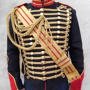 men's Black Jacket Hussar Jacket
