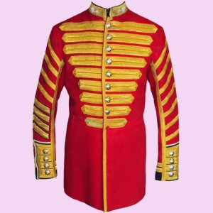 Men's Grenadier Guards Drum Military Jacket,Men fashion braided jacket