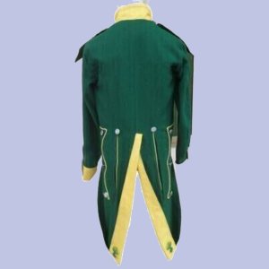 New Dragon French Napoleonic Reproduction Men Habit Green Wool Jacket