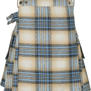 Scottish Mens Kilt Traditional Highland Tartan Utility Kilt