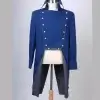 New Blue Military Musical Les Miserables Norm Lewis Javert Jacket Uniform Costum