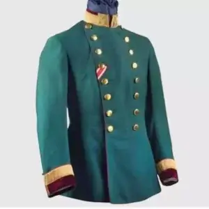 New Green American Military Men's Jacket Tunic , Steampunk admiral Uniform