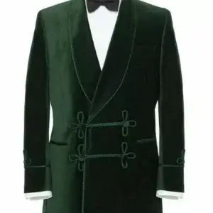 Green Velvet Jacket Smoking Jackets Vintage Smoking Jackets Men's Evening Jacket