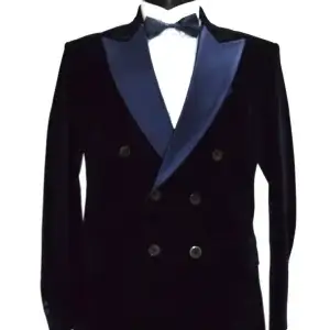 Men Navy Blue Smoking Jackets Designer Wedding Tuxedo Party Wear Blazer Coats