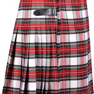 Scottish Tartan Kilt Polyviscose 8 Yard Traditional Mens Kilt