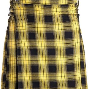 Scottish Tartan Kilt for Men Traditional Highland Utility Kilts