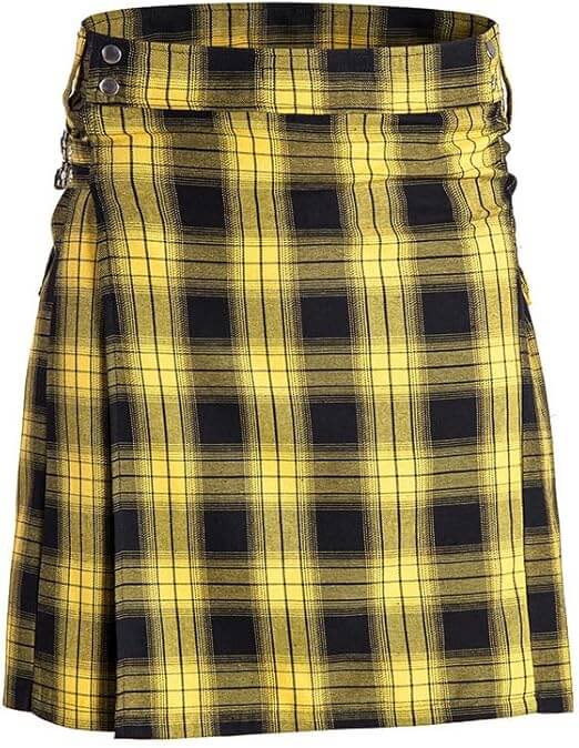 Scottish Tartan Kilt for Men Traditional Highland Utility Kilts