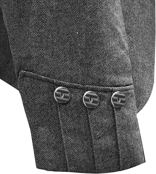Scottish Tweed Argyle Kilt Jacket with 5 Button Vest – Premium Quality 15 Oz Wool Fabric