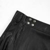 Mens Scottish Utility Kilts Vintage Gothic Pleated Skirts Vintage Traditional Leather High Waist Kilts