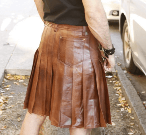 Scottish Ironclad Leather Kilt