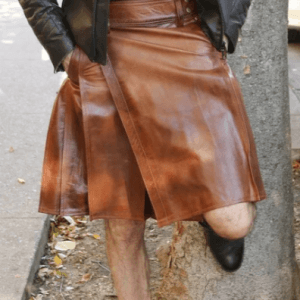 Scottish Ironclad Leather Kilt