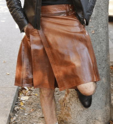 Scottish Ironclad Leather Kilt