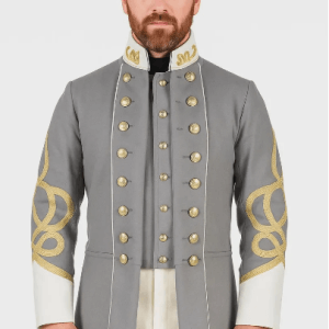 Men's Double-Breasted General Officer Frock Coat – Civil War Military Style Jacket
