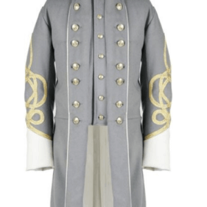 Men's Double-Breasted General Officer Frock Coat – Civil War Military Style Jacket
