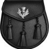 Scottish Kilt Semi Dress Real leather Sporran