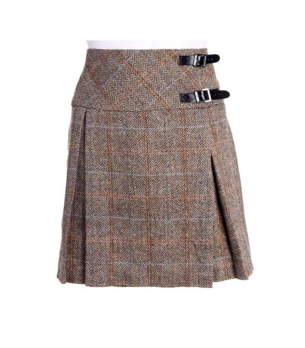 Women’s Harris Tweed Kilt – Carrie Box Style – Hamish