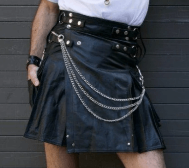 Vintage Party Leather Kilt