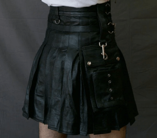 Vintage Party Leather Kilt