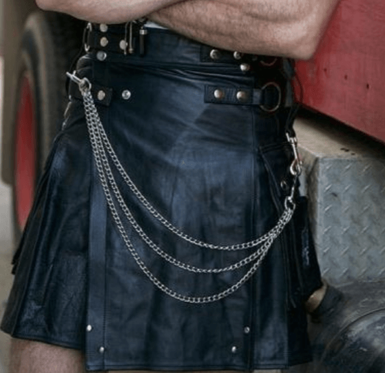 Vintage Party Leather Kilt