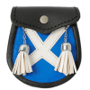 Babies Kilt Saltire Sporran With 2 Tassels & Belt
