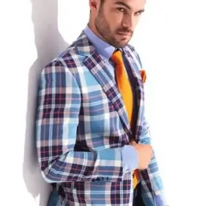 Men's Tartan Suit Jacket